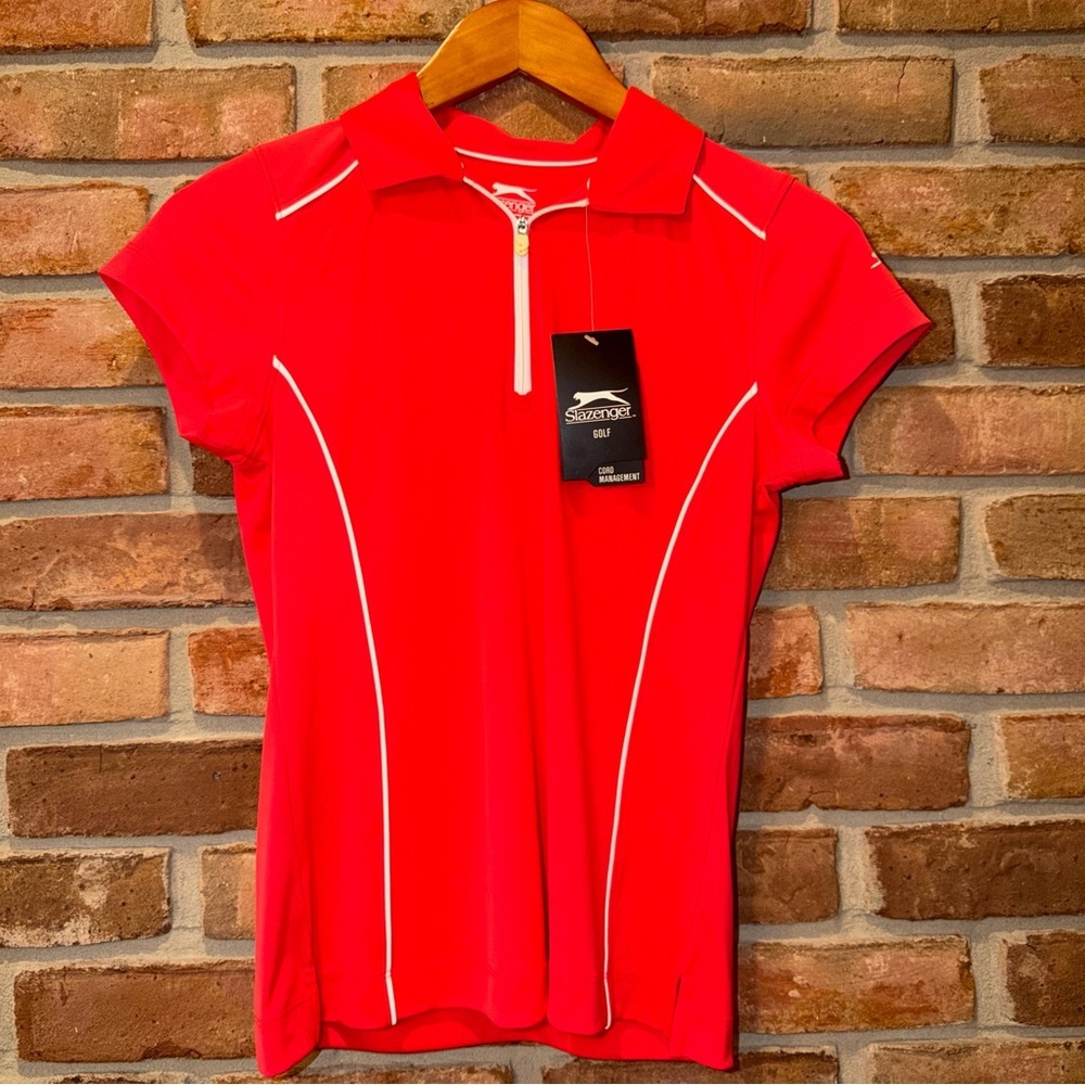 Slazenger Golf Short Sleeve Zip Polo – Size XS